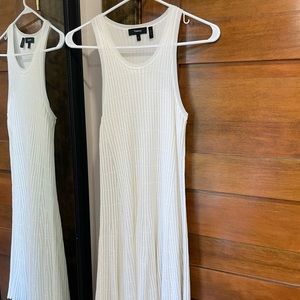 Theory Ivory A-line Fully Lined Knit Dress